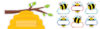 Birthday Bees Mini Bulletin Board Set (61 pcs.)