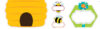 Birthday Bees Mini Bulletin Board Set (61 pcs.)