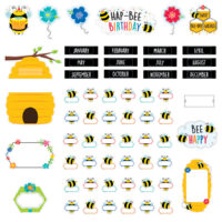 Birthday Bees Mini Bulletin Board Set (61 pcs.)