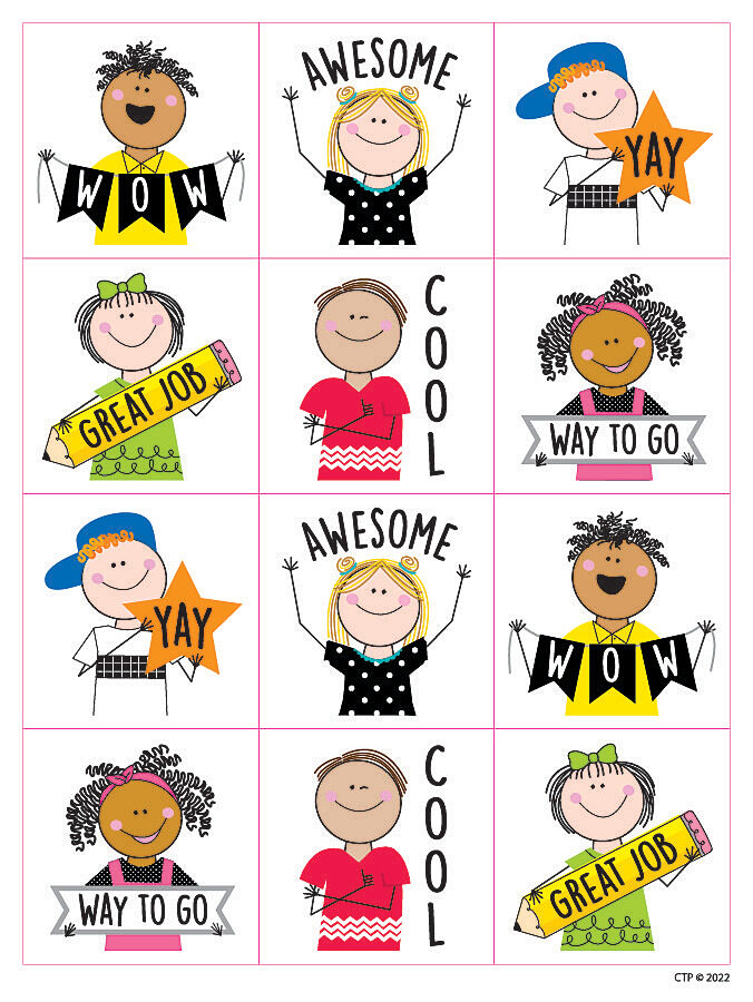 120 Pieces Teacher Stickers for Grading, Stickers for Students for Kids,  Good Job Stickers for Students, Reward Stickers