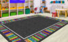 Bright Books Charcoal Carpet (6' x 8 4'')