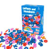 Rainbow Magnetic Letters and Numbers (86 pieces)