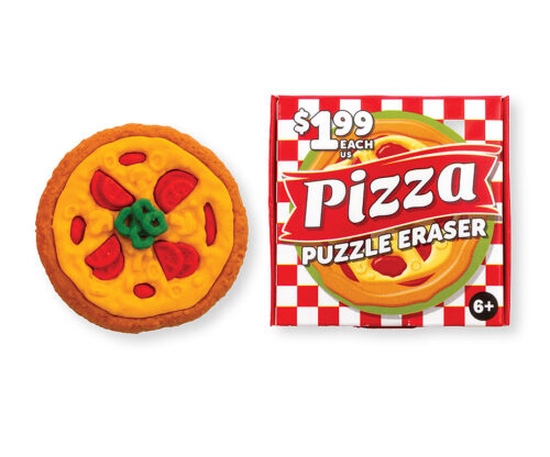 Pizza Eraser Valentine Card Kit