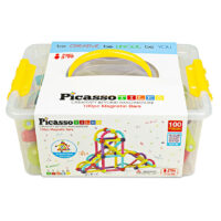 PicassoTiles&reg; Magnetic Stick Building Construction Set (100 pcs.)