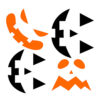 Glow-in-the-Dark Halloween Pumpkin Decals