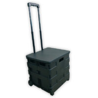 Folding Rolling Cart with Lid