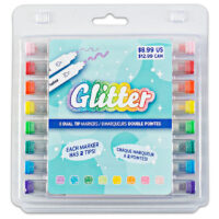 Glitter Dual Tip Markers (8 ct.)