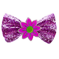 Glitter Flower Bow Barrette