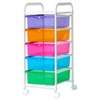 Neon Mobile Drawer Storage with Locking Casters