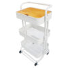 3-Tier Rolling Cart with Lid