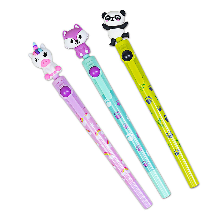 Plastic Multicolor Kids Fluffy Pencil Kit