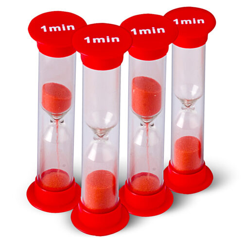 One minute hourglass clearance timer