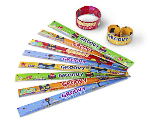 Pete the Cat Groovy Birthday Slap Bracelets (Incentive & Prize