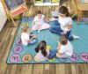Smiley ABCs Carpet: Blue (6' x 8'4&quot;)