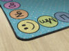 Smiley ABCs Carpet: Blue (6' x 8'4&quot;)