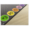 Smiley ABCs Carpet: Charcoal (6' x 8'4&quot;)