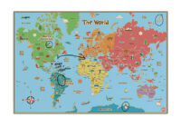 World Dry-Erase Map