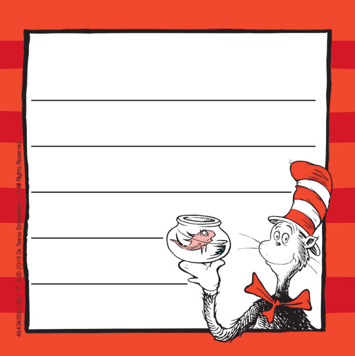 Dr. Seuss Notepad by - Stationery - The Parent Store