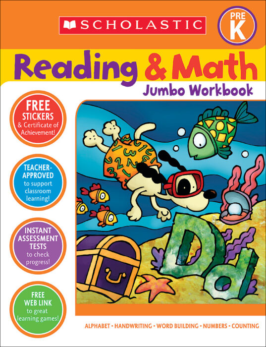 Reading and Math Jumbo Workbook Grade PreK by Virginia Dooley