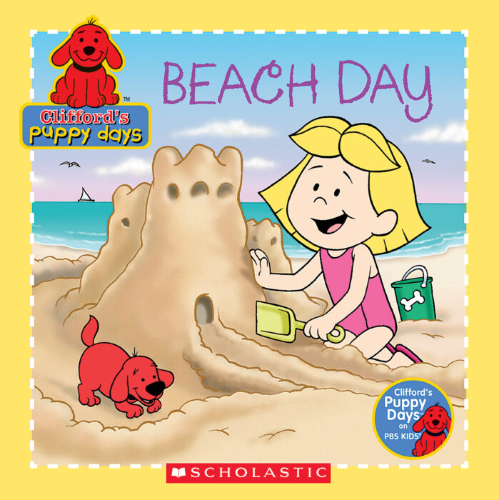 Clifford S Puppy Days Beach Day 8x8 By Quinlan B Lee Picture