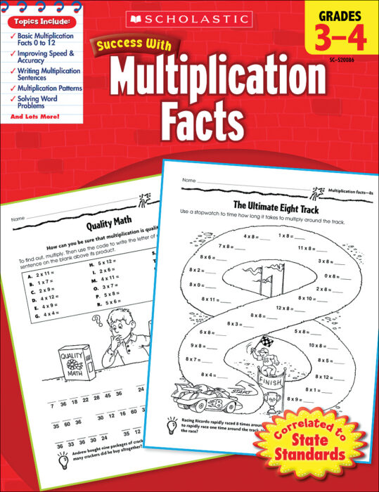 Scholastic Success With Multiplication Facts Grades 3 4 By