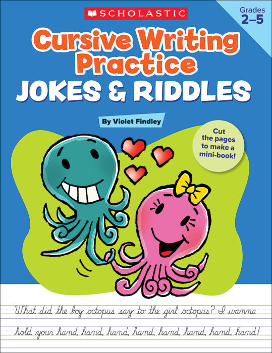 Cursive Writing Practice Jokes Riddles By Violet Findley