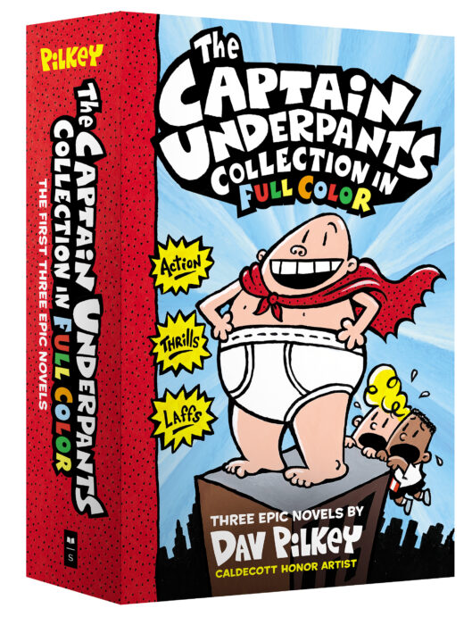 Captain Underpants Color Collection 1 3 By Dav Pilkey Hardcover Book Collection The Parent Store