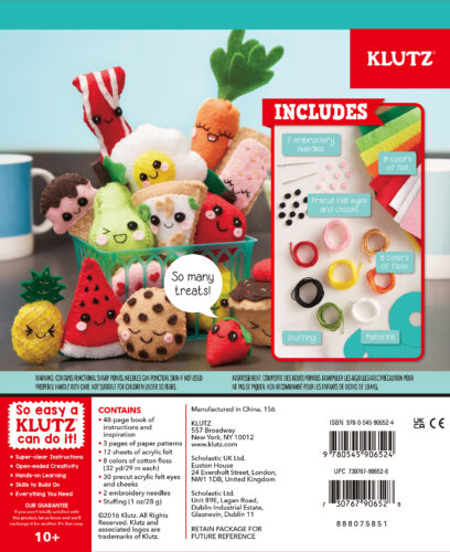 Klutz Sew Mini Treats Craft Kit, 8 Length x 1.5 Width x 9 Height