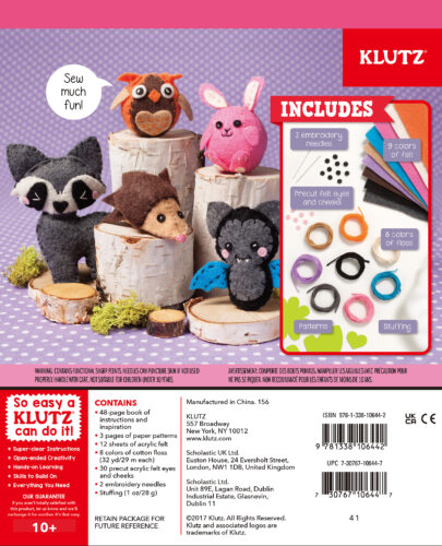Klutz sew mini animals toy online