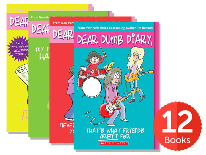 Dear Dumb Diary Year One Complete Collection Pack Of 12 By Jim Benton Paperback Book Collection The Parent Store