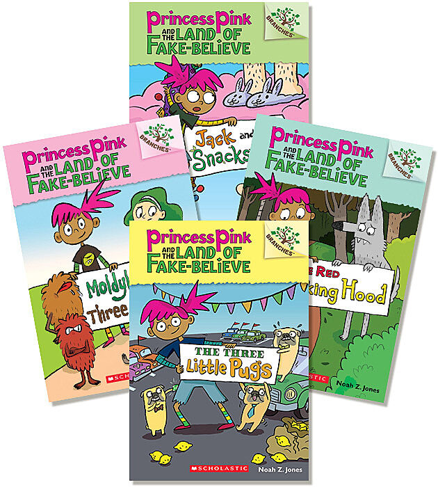 Branches Princess Pink And The Land Of Fake Believe Pack Books 1 4 By Noah Z Jones Paperback Book Collection The Parent Store