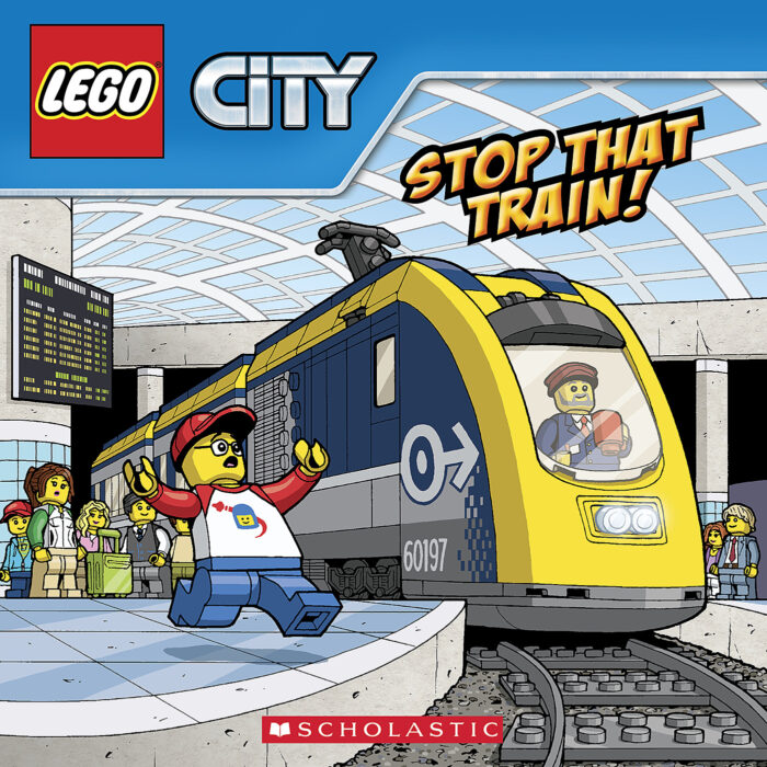 lego city blue train