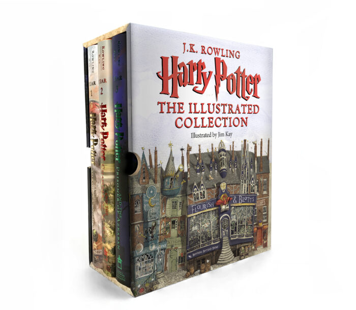 Harry Potter The Illustrated Collection Books 1 3 Boxed Set By J K Rowling Boxed Set The Parent Store