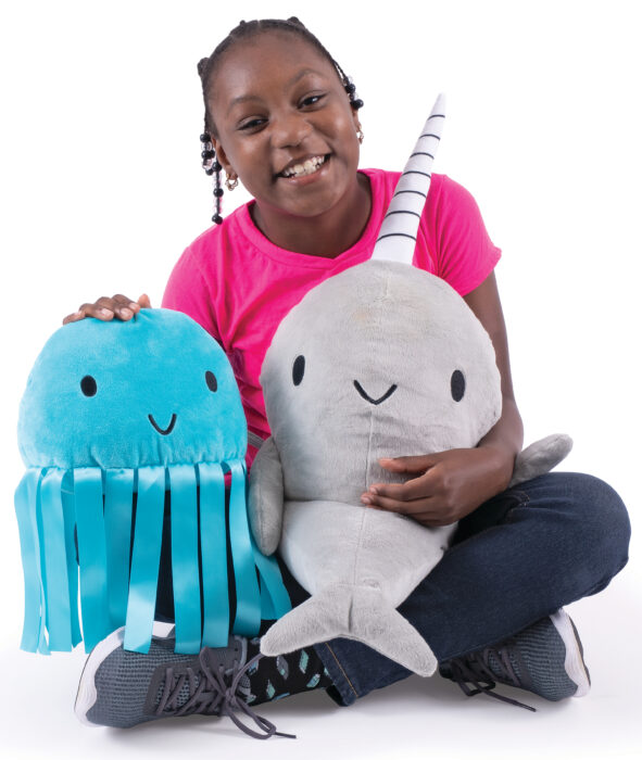 giant plush narwhal