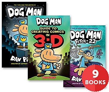 Dog Man Collection 1 8 Plus 3d Guide Pack Of 9 By Hardcover
