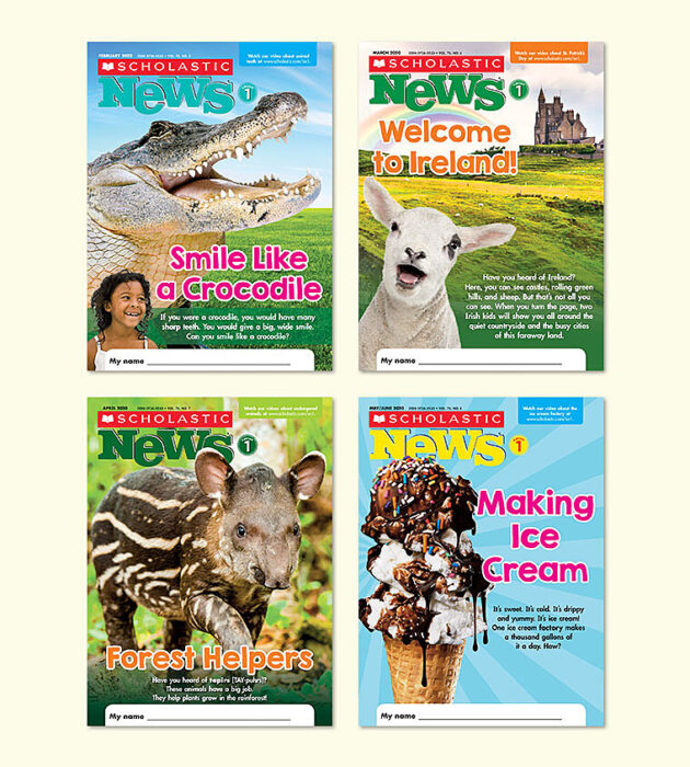 Scholastic news 1 learn at home pack by classroom magazines the