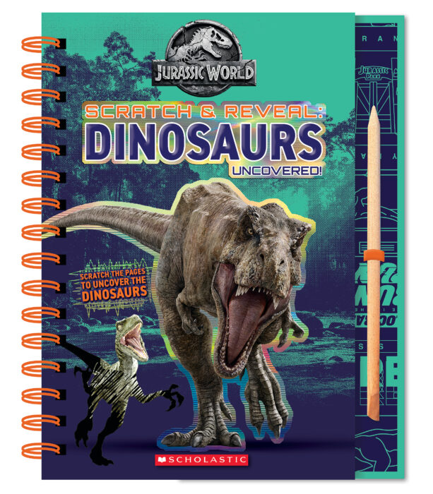 dinosaur scratch art book
