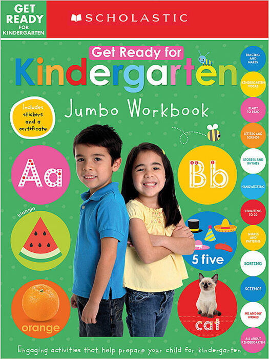Scholastic Early Learners Get Ready For Kindergarten Jumbo Workbook By Scholastic Activity Book The Parent Store