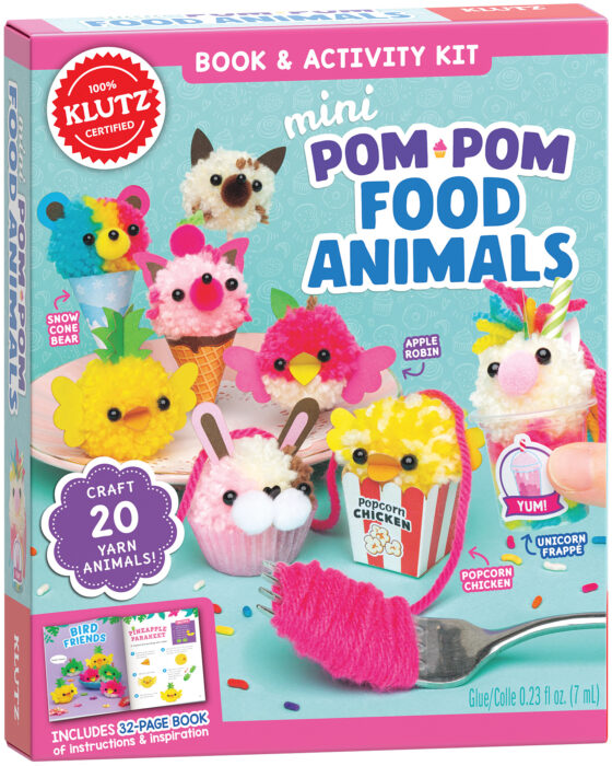 Klutz: Mini Pom-Pom Food Animals by Editors of Klutz | The