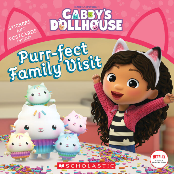 Gabby's Dollhouse #5: Purrfect Family Visit w/Stickers by Pamela