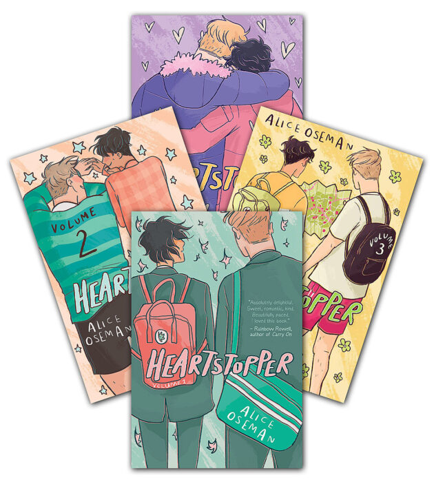 Heartstopper Series Volume 1-4 Books Collection Set By Alice Oseman 