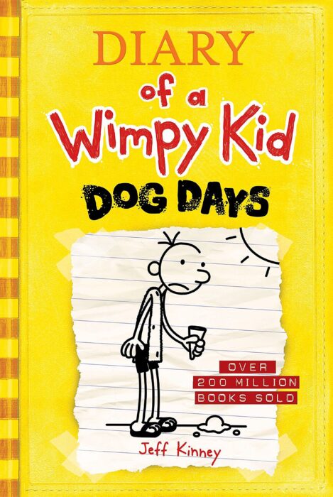 Diary of a Wimpy Kid #4: Dog Days by Jeff Kinney - Hardcover Book - The