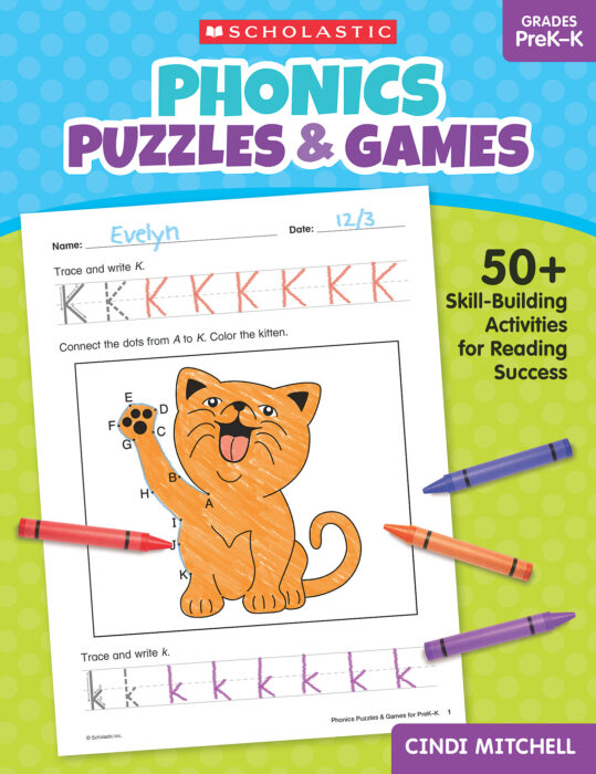 Phonics Puzzles & Games for Grades PreK-K by Cindi Mitchell | The