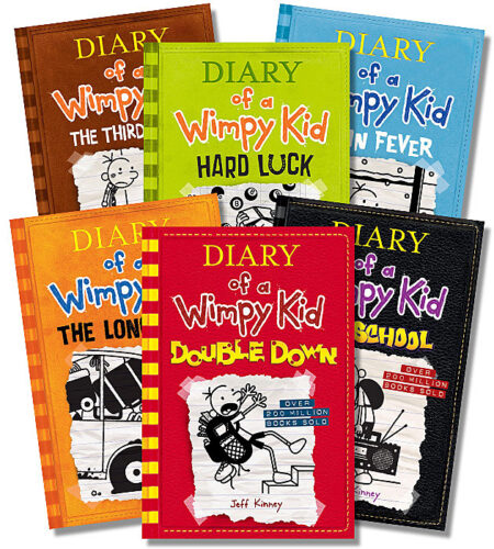 DIARY of a WIMPY KID Book Mixed LOT Set (18) 1-12 Complete +