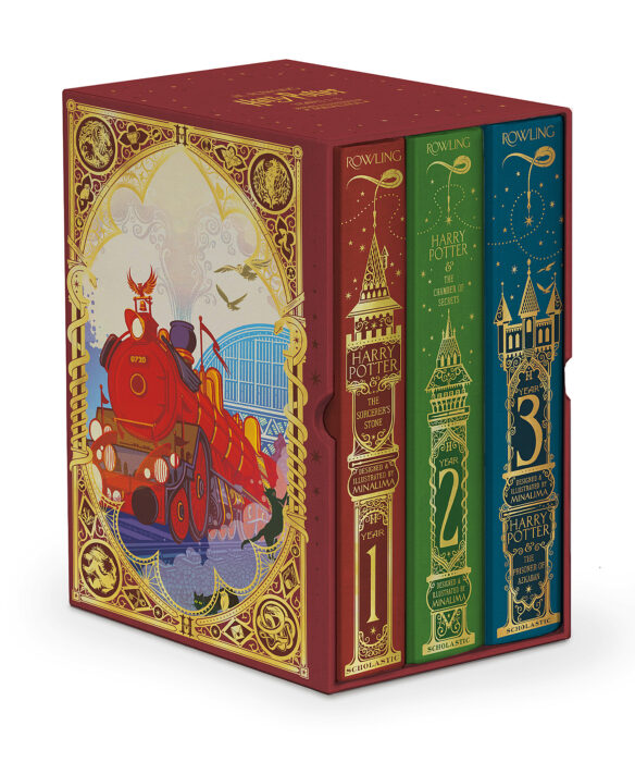Harry Potter MinaLima Boxset Books #1-3 by Rowling The