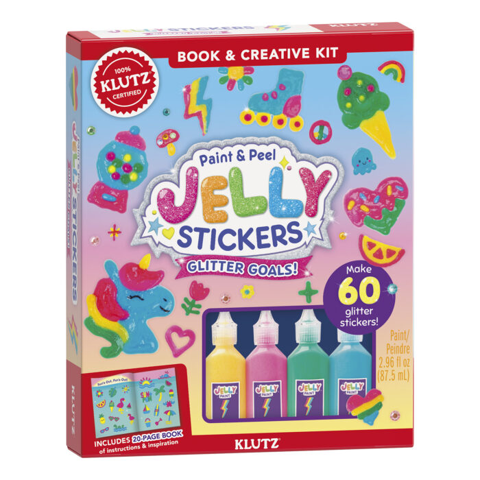 Klutz: Paint Peel Jelly Stickers: Glitter Goals! by Editors of