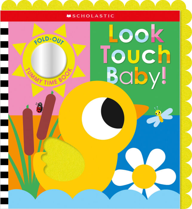 Look Touch Baby: A Fold-Out Tummy Time Book by Scholastic Early