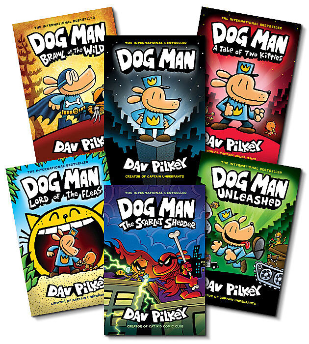 Dog Man Collection (Books #1-12) by Dav Pilkey | The Scholastic 