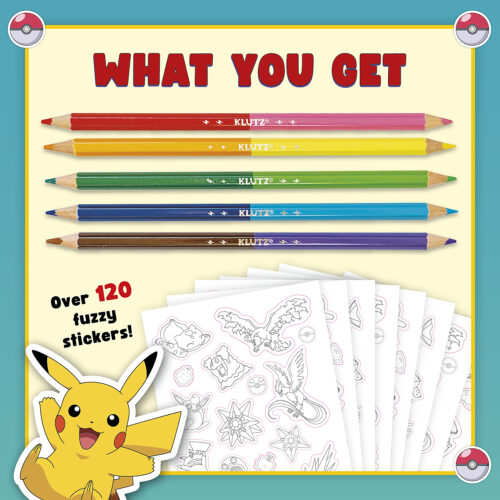 Klutz: Pokemon Color Your Own Fuzzy Stickers