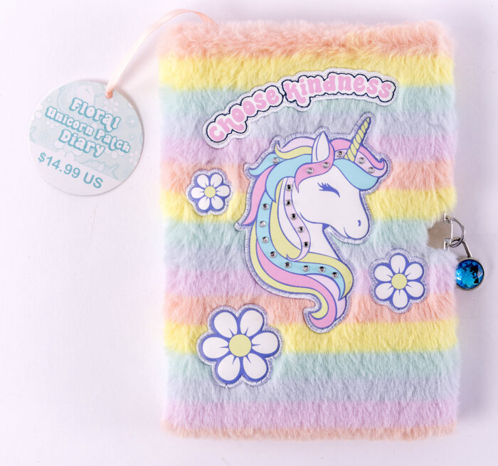 Diary: Fur Retro Floral Unicorn | The Scholastic Parent Store